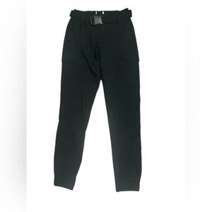 REFUGE Women’s Black Utility Gorpcore Belted Cargo Pants